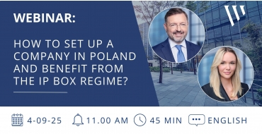 WEBINAR: How to set up a company and benefit from the IP Box regime? - Woźniak Legal